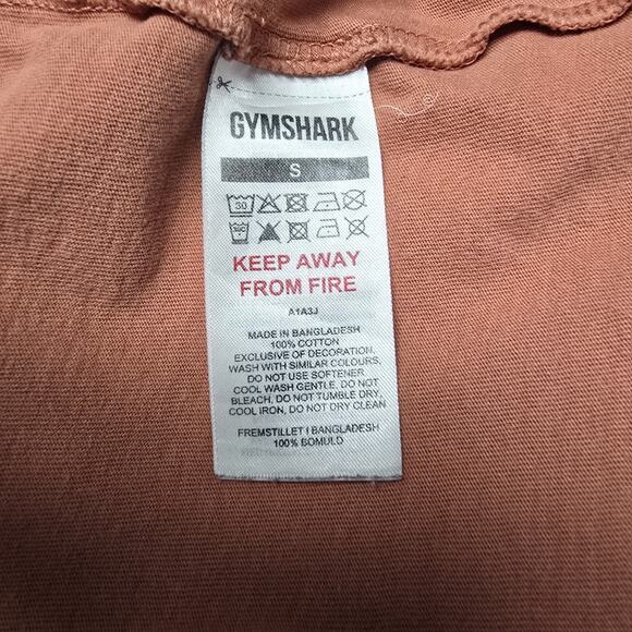 Gymshark T-Shirt Tee Tshirt Size S Mens Short Sleeve Rust Gym Athletic Casual - Picture 7 of 8